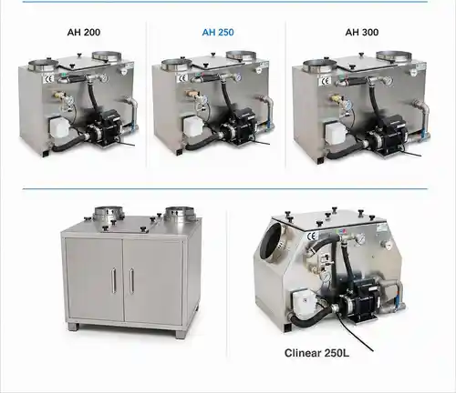 Gamma abbattitori di fuliggine ETC Group Serie AH: AH 200, AH 250, AH 300 e Clinear 250L